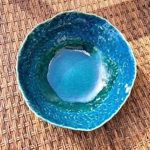 Handmade ceramic salad bowl